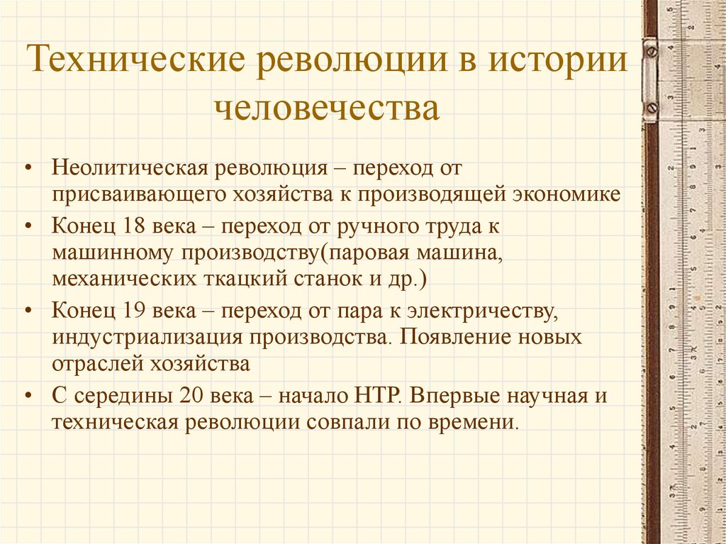 Технологические революции презентация