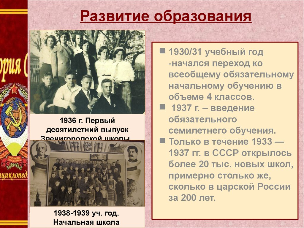 Страницы истории 1920 1930 годов презентация