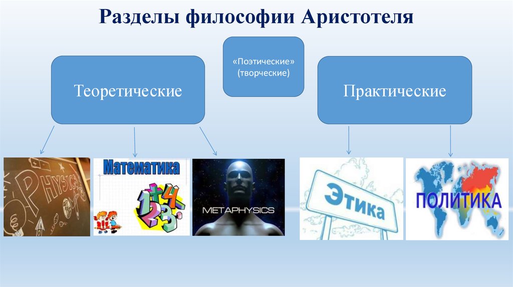 Разделы философии Аристотеля