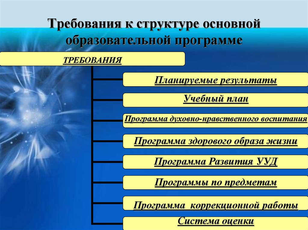 Структура основного образования. Структура основной образов программы. Общая структура работы. Конвенциональная стратегия.