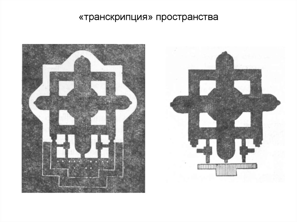 «транскрипция» пространства