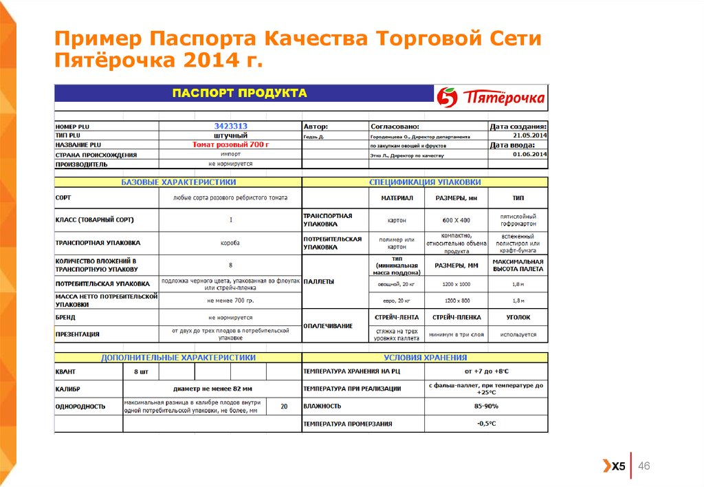 Паспорт бизнес проекта пример