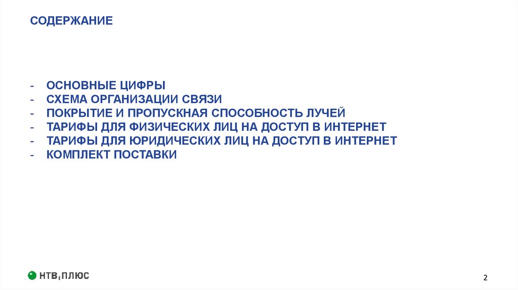 СОДЕРЖАНИЕ