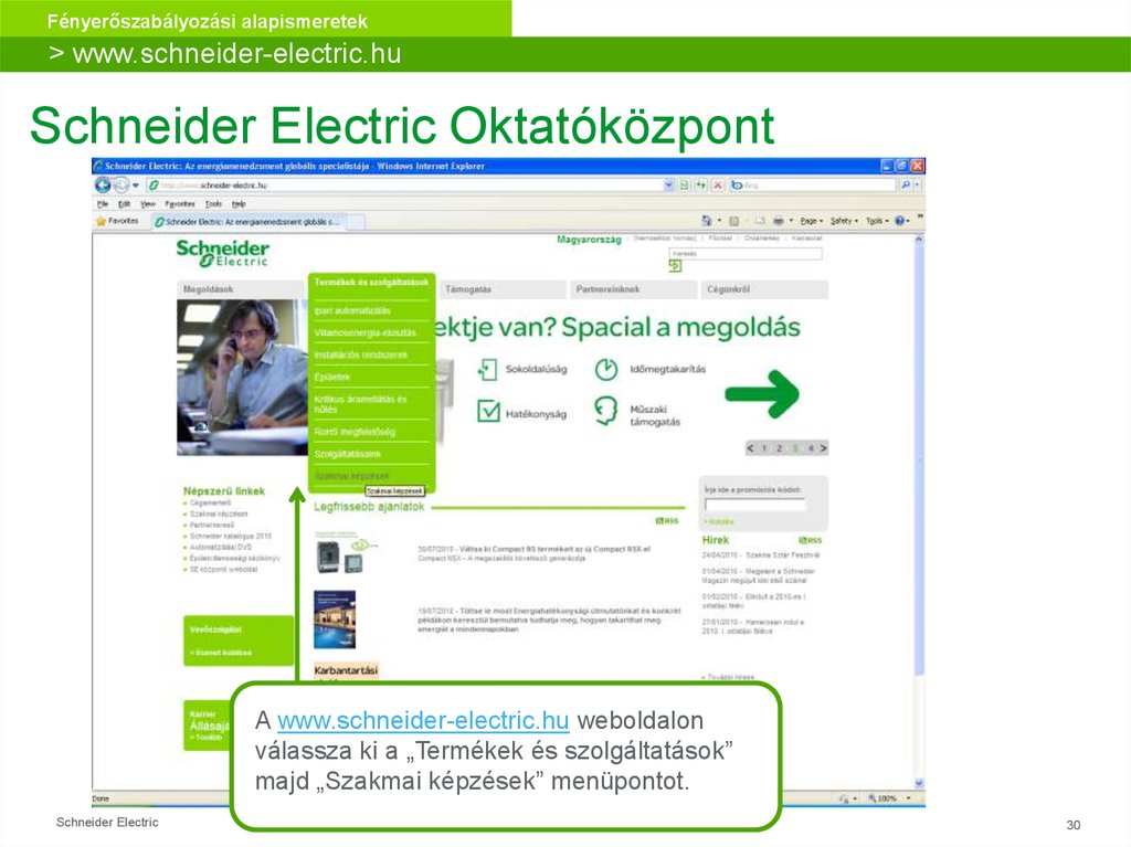Schneider Electric Oktatóközpont
