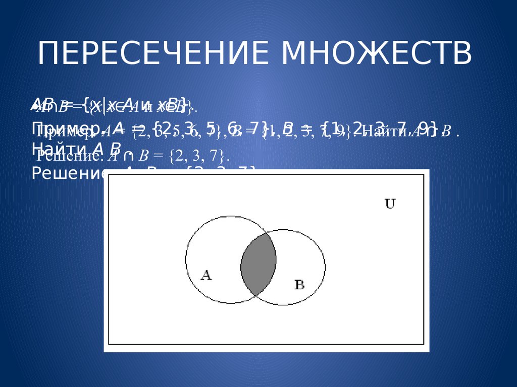 Пересечение множеств. Пересекающиеся множества. Пересечение множеств примеры. Пересечение 2 множеств.