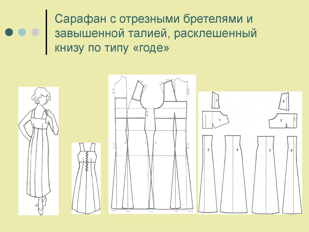 Моделирование изделия. Конструирование сарафана. Детали кроя сарафана. Моделируем сарафан. Моделирование лифа сарафана.