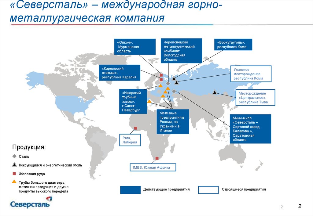 Организационная структура пао северсталь схема