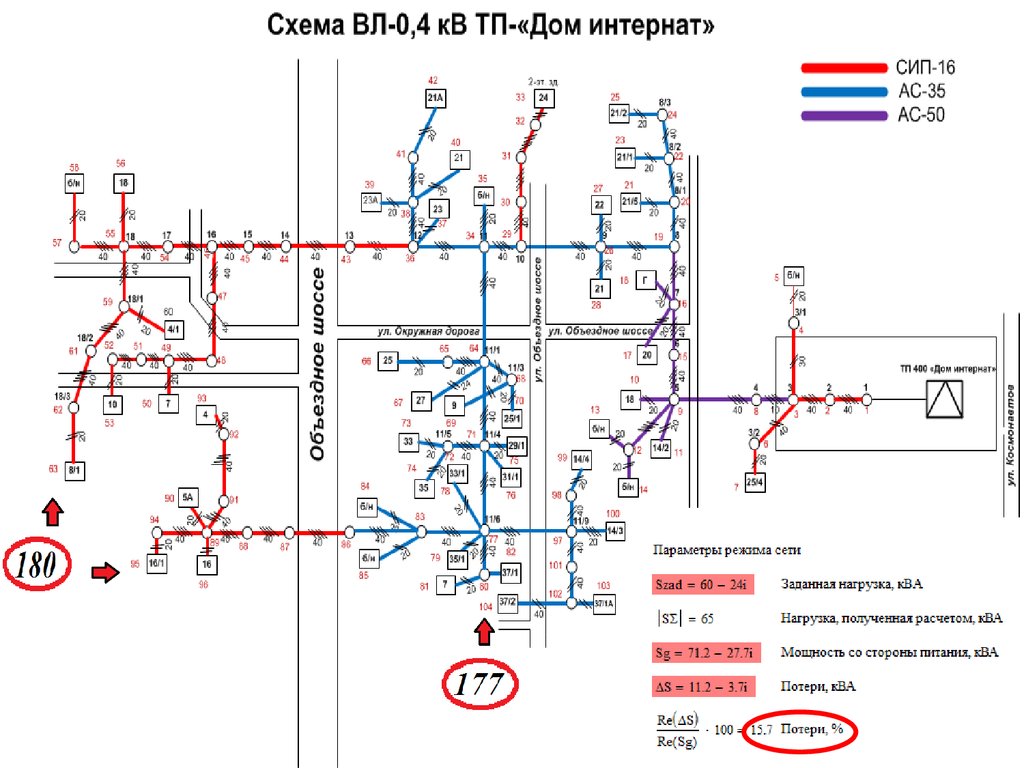 Поопорная схема вл 10 кв условные обозначения