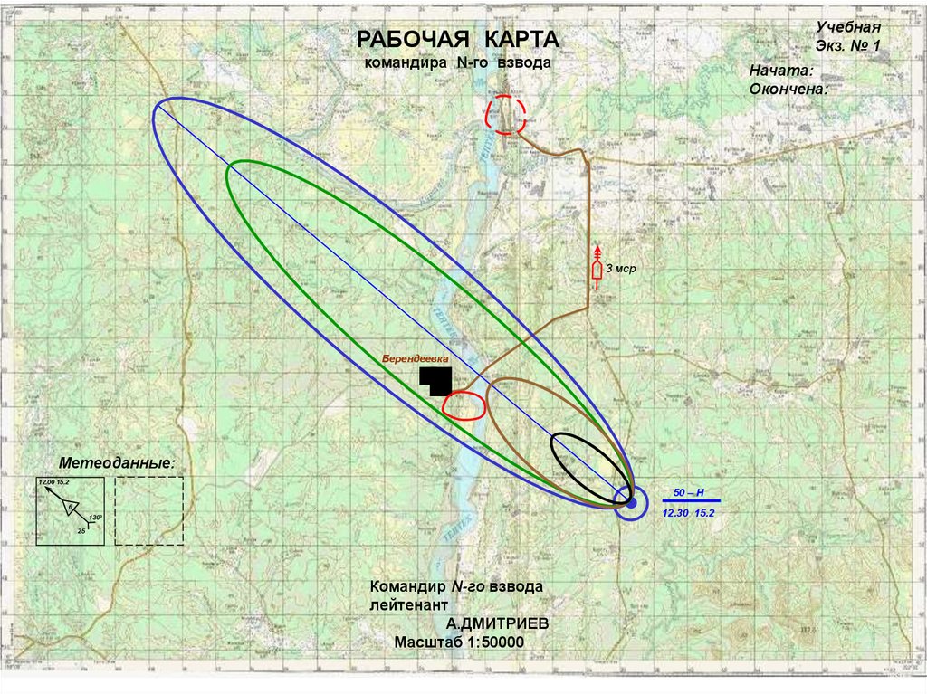 Рабочая карта командира подразделения