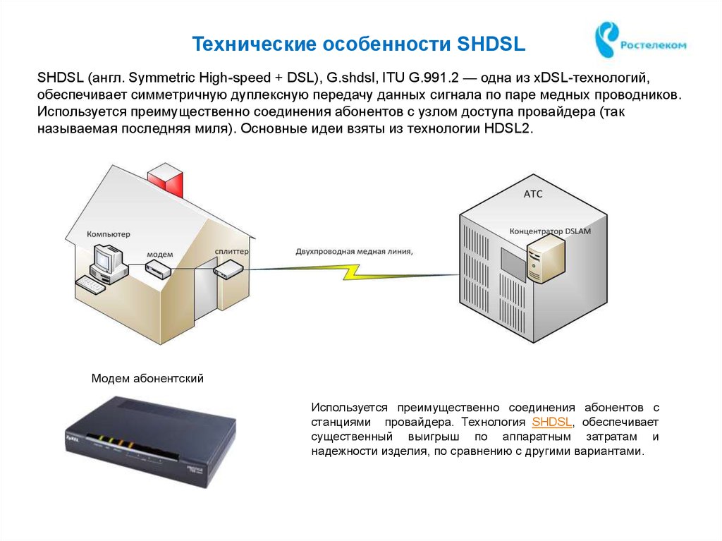 Технологии доступа xdsl ростелеком какая скорость