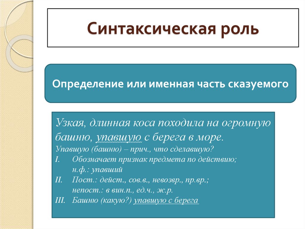 Определите роль. Синтаксическая роль. Синтаксическая роль глагола. Синтаксическая роль слова. Синтаксическая роль в предложении.