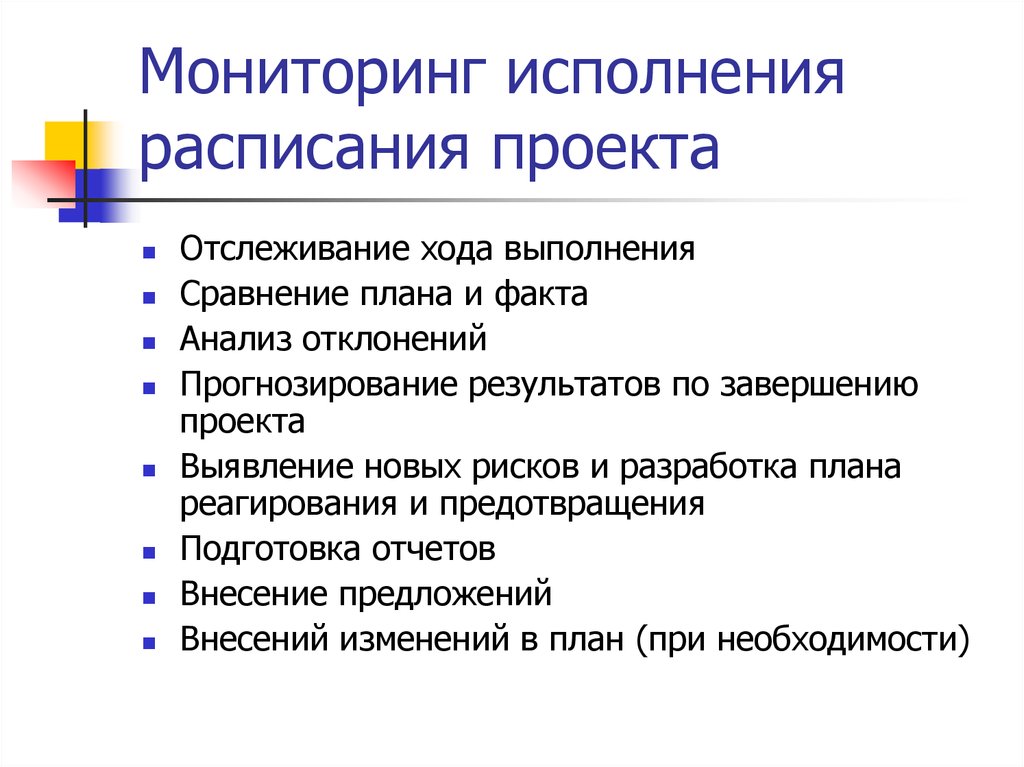 Контроль реализации проекта. Мониторинг проекта. Мониторинг выполнения проектов. План мониторинга проекта. Задачи мониторинга проекта.