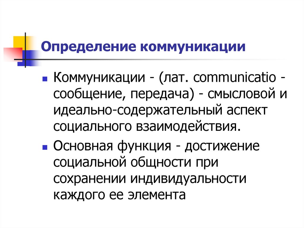 Коммуникация презентация