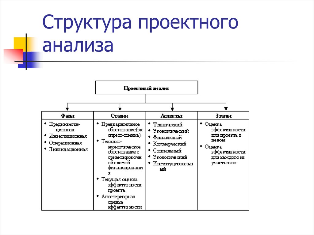 Структура проектного анализа
