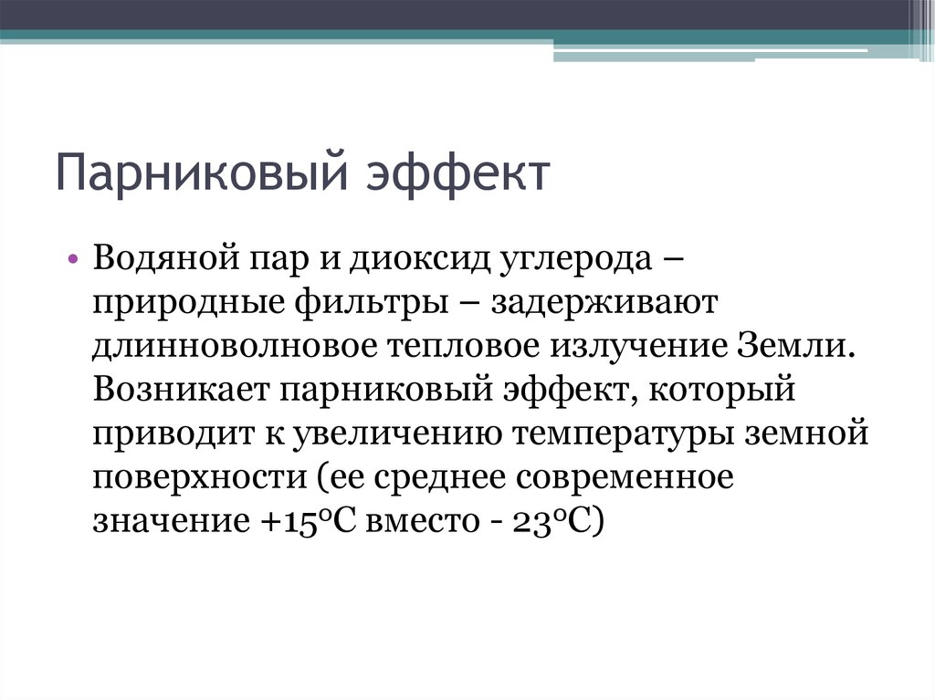 Парниковый эффект