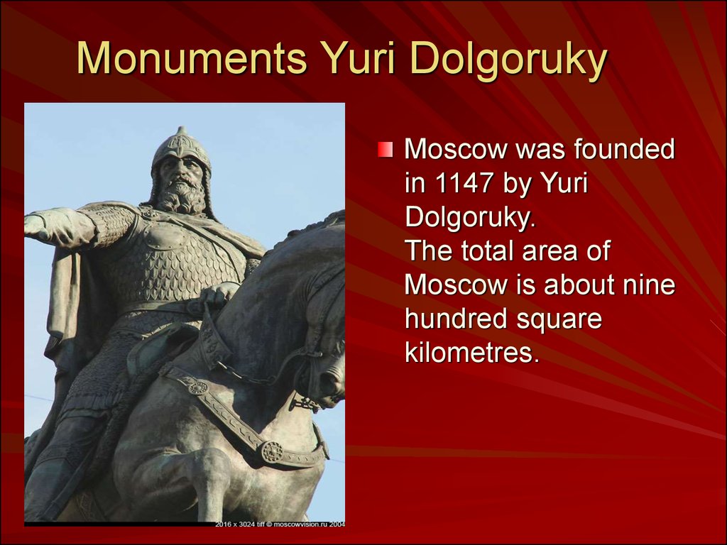 Monuments Yuri Dolgoruky