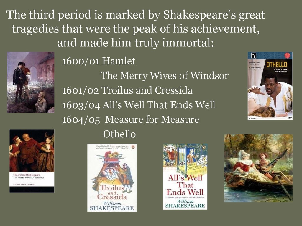 William Shakespeare презентация онлайн