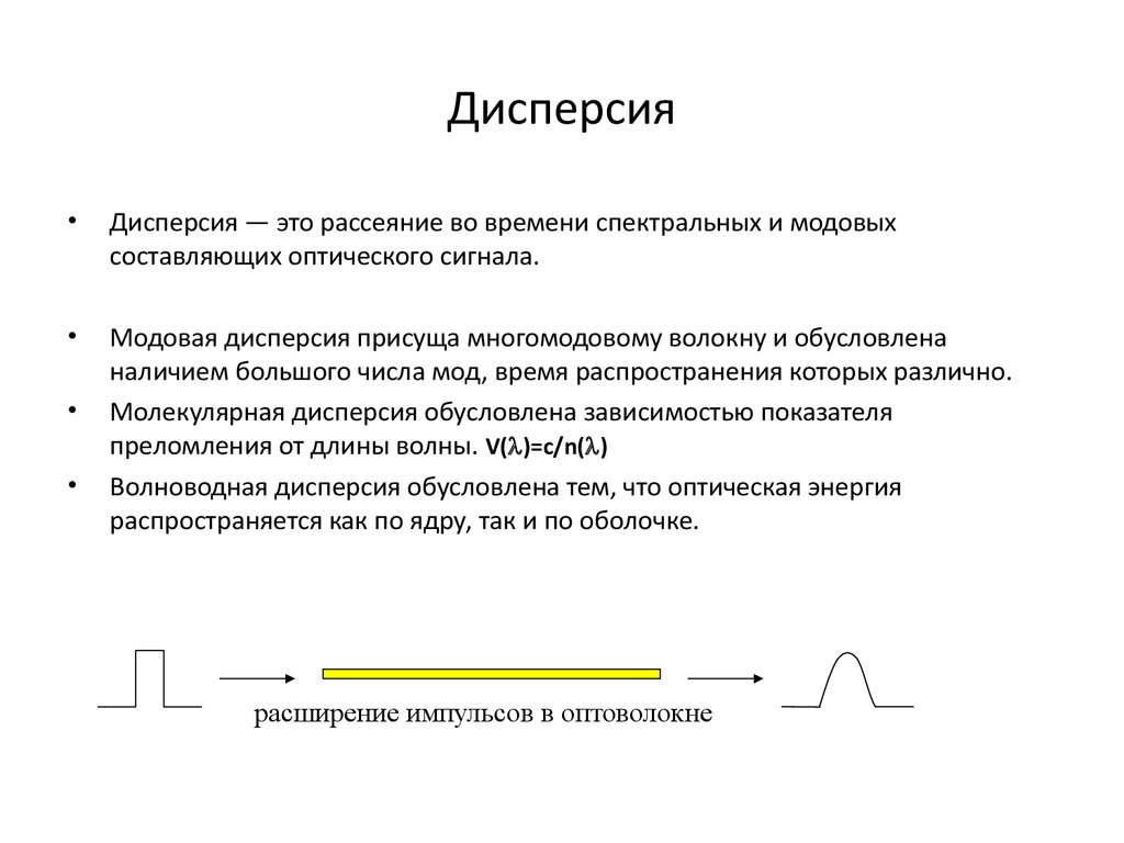 Что означает слово дисперсия