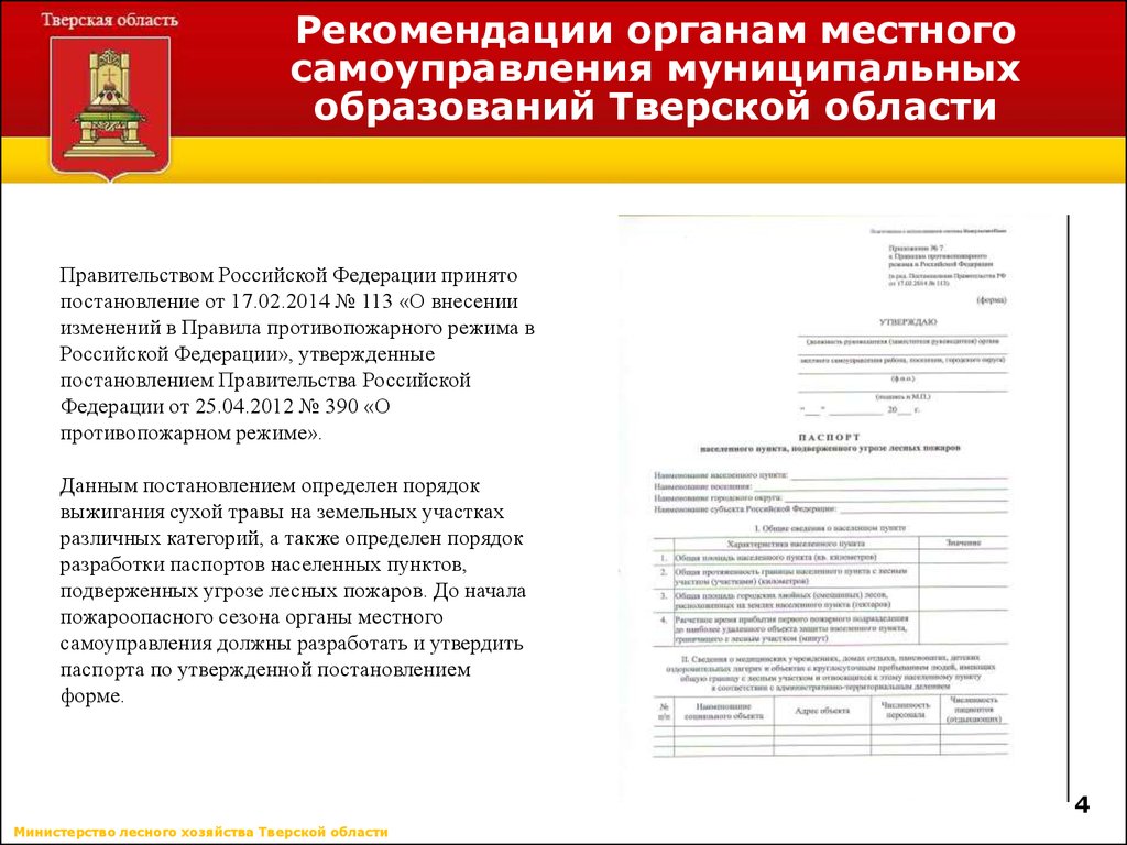 Постановление правительства 390 статус. Муниципальные образования Тверской области. Презентации муниципальных образований Тверской области.