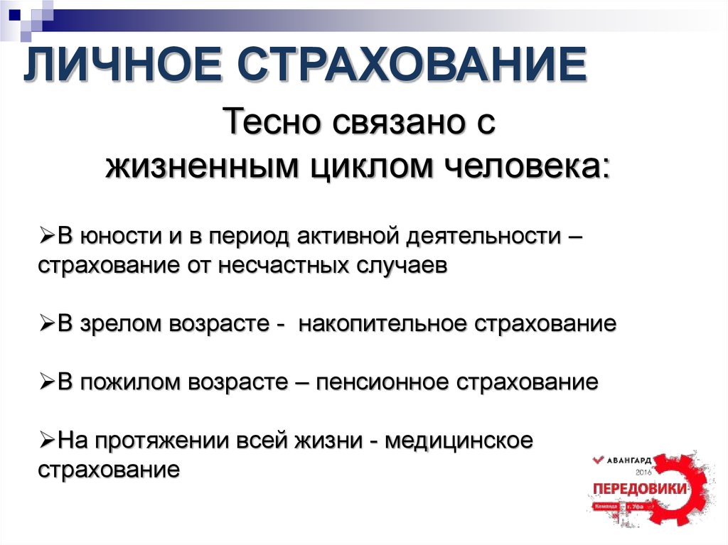 Страхование является