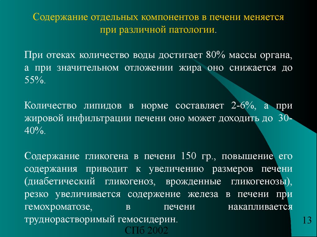 Содержание отдельный. Биохимия печени лекция. Компоненты печени. Печеночные компоненты. Количество воды в печени.