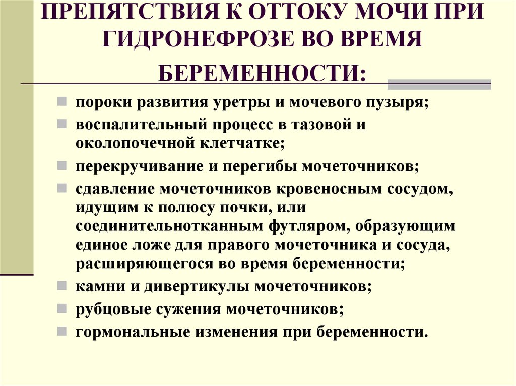 Доклад: Патология почек и беременность