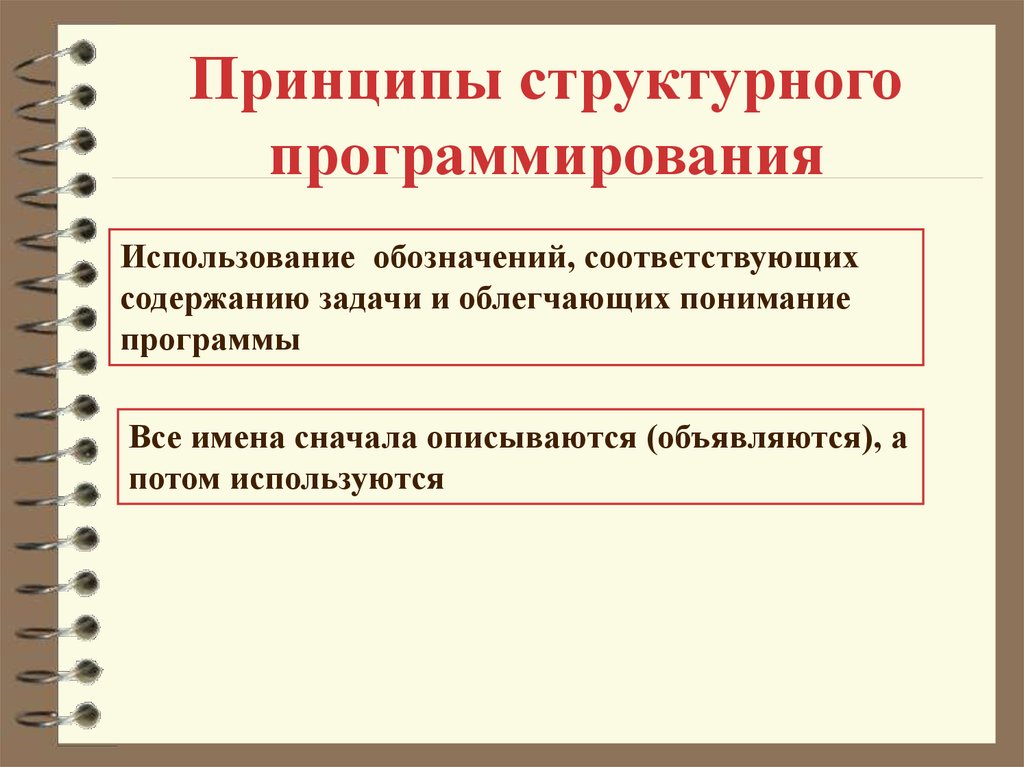 Структурные принципы. Цель структурного программирования. Принципы структурного программирования. Основные понятия структурного программирования.. Важнейший принцип структурного программирования.