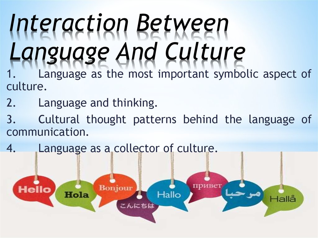 language and culture presentation