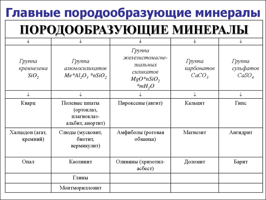 Образование какой химической горной породы показано на рисунке цифрой 3