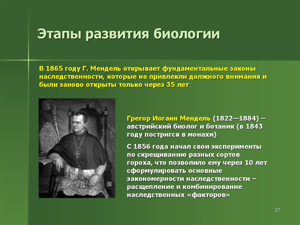 Презентация история развития биологии