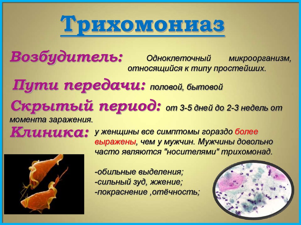 Трихомоноз у мужчин симптомы