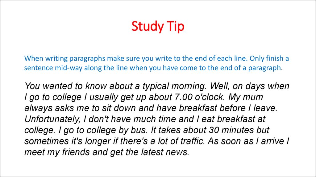 Study Tip
