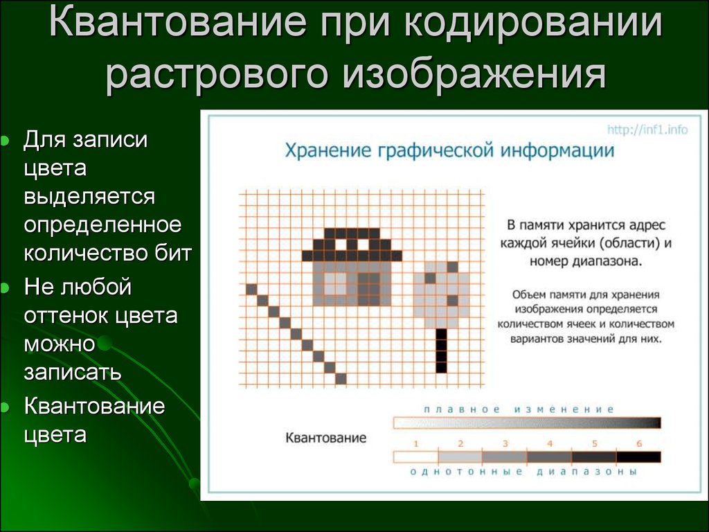 Растровое изображение хранится