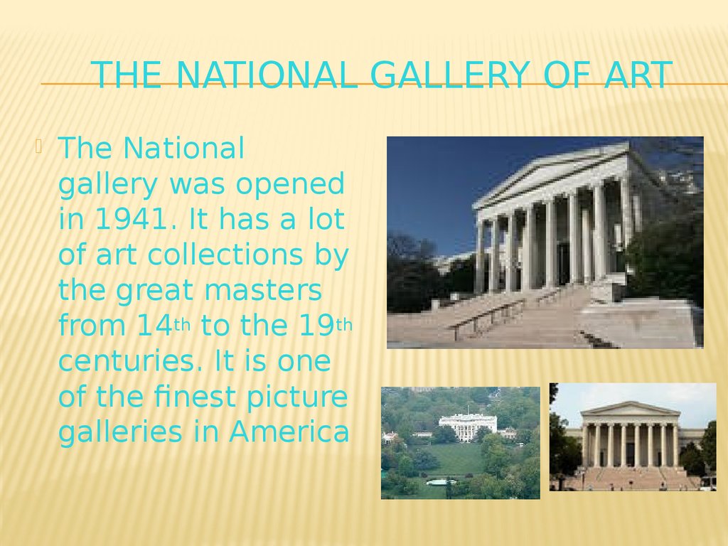 THE NATIONAL GALLERY OF ART