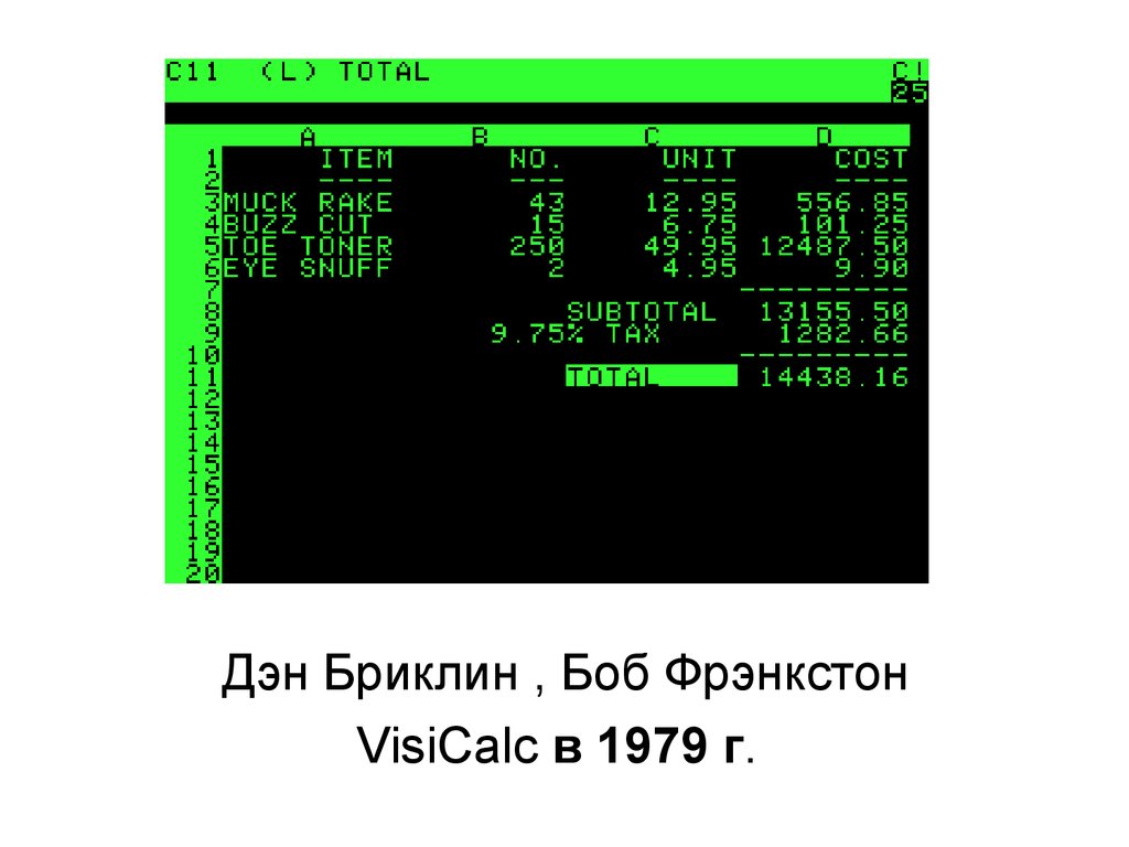 На каком уровне по расположены текстовые и табличные процессоры