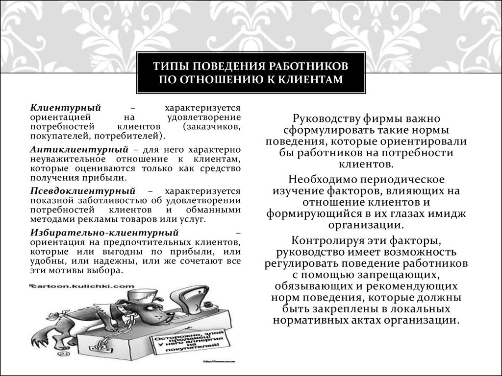 Типы поведения