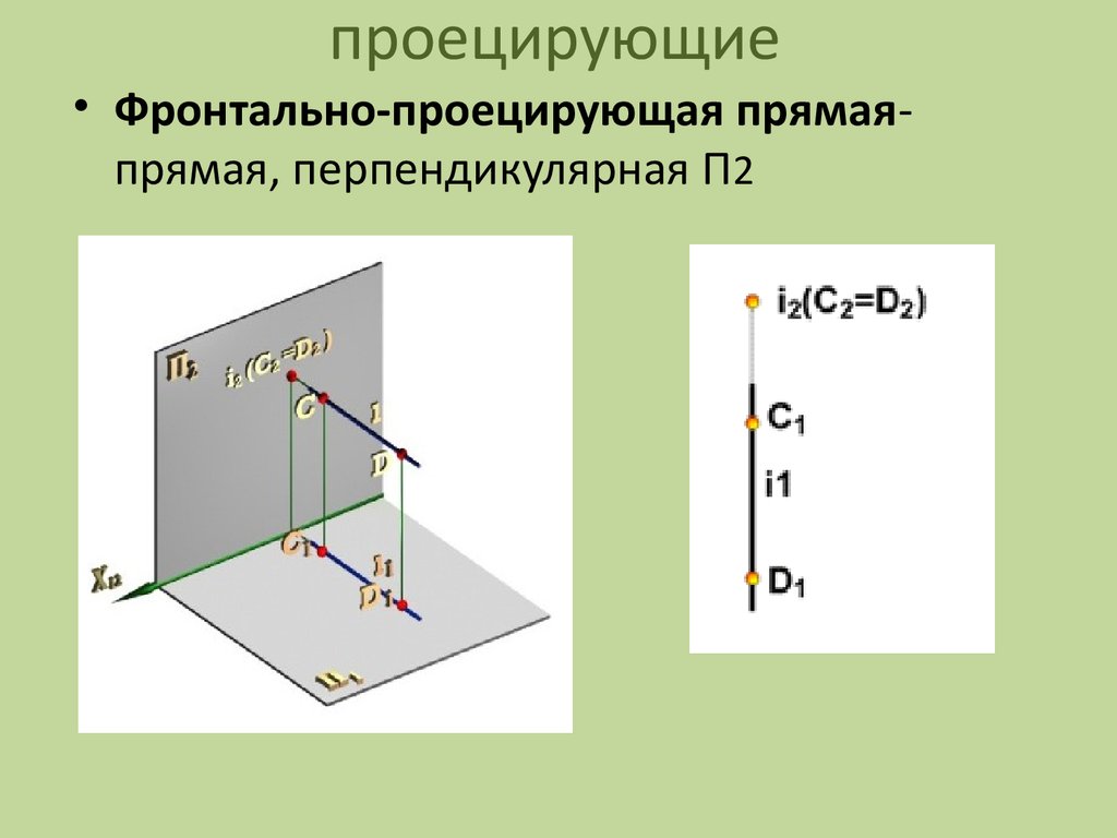 Общая проецирующая прямая