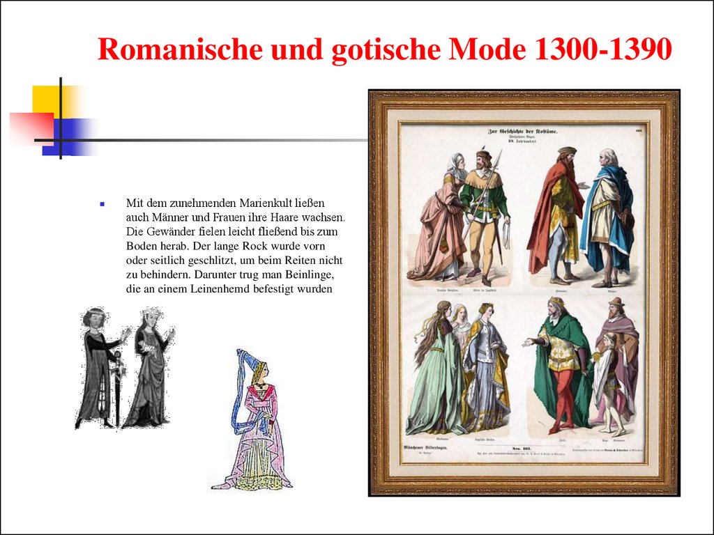 Romanische und gotische Mode 1300-1390