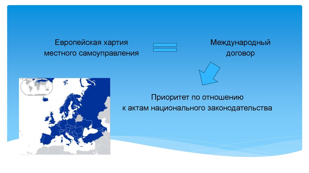 Принцип европейской хартии