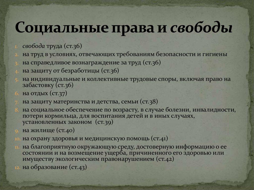 Предоставленное право человеку. Социальные права. Социальные права граждан. Социальные права человека по Конституции РФ. Социальные права граждан статьи.