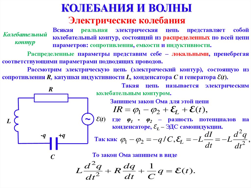 Электрическое сопротивление состоит из