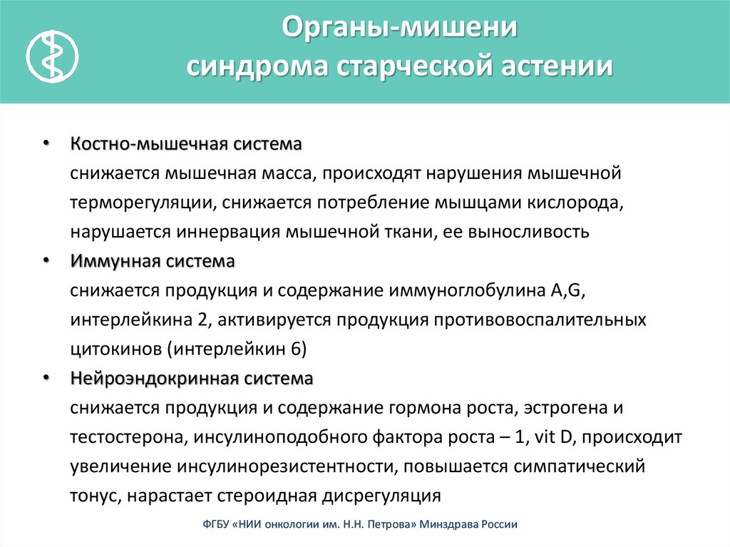 Старческая астения презентация