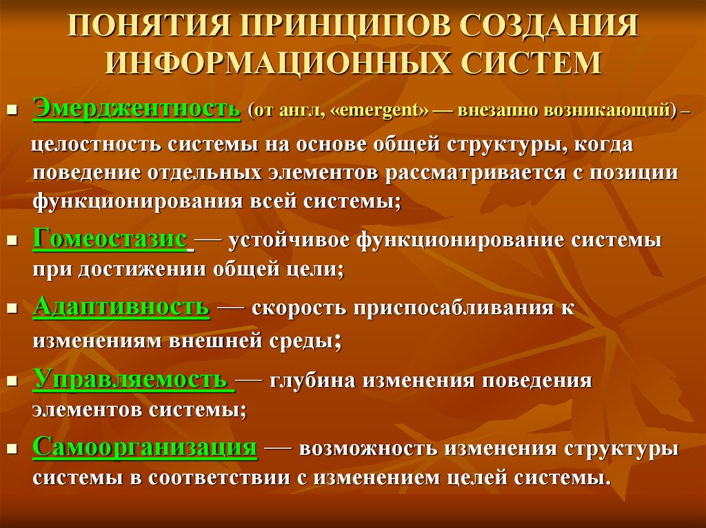 Принцип концепция. Принципы функционирования ИС. Принципы функционирования информационных систем. Принцип построения и функционирования ИС. Принципы построения электронных информационных систем.