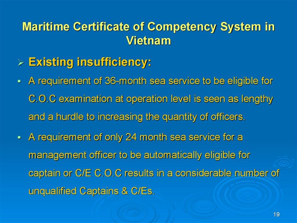 Maritime Certificate of Competency System in Vietnam