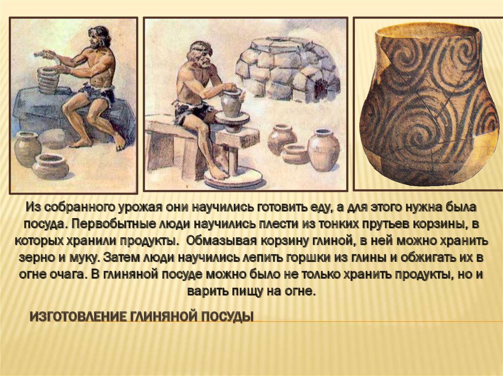Которое было в использовании также. Гончарное ремесло в древности. Изобретение глиняной посуды. Появление Ремесла. В древности из глины изготавливали.