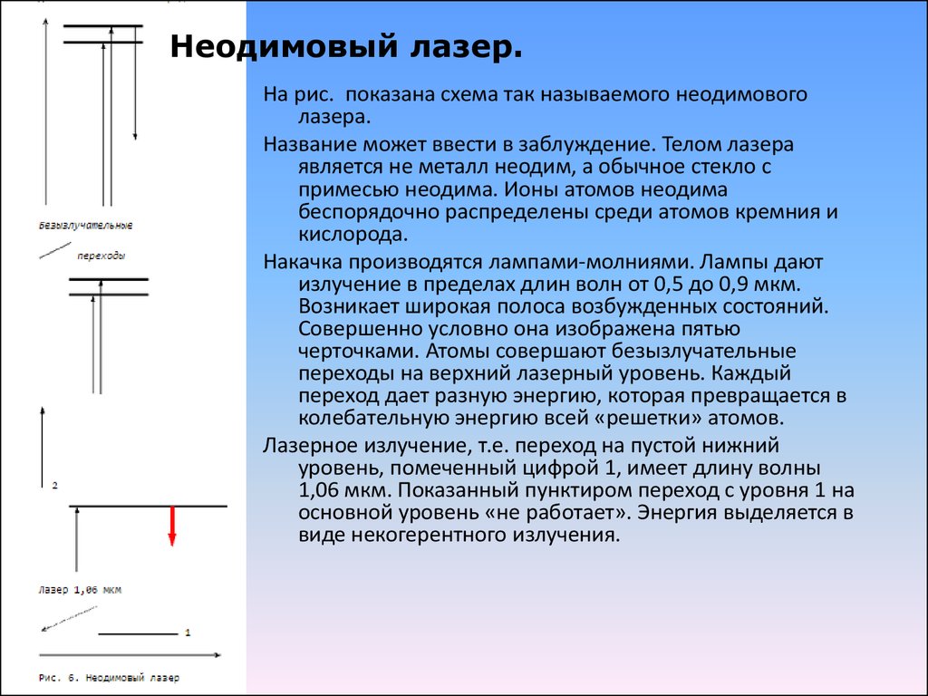 Физические характеристики лазеров презентация