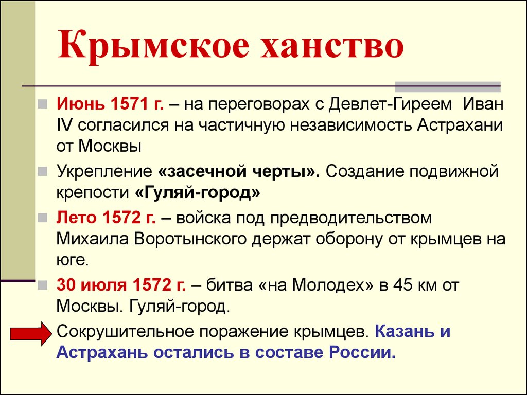 Культура крымского ханства в 17 веке презентация