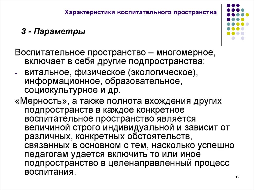 Основное пространство