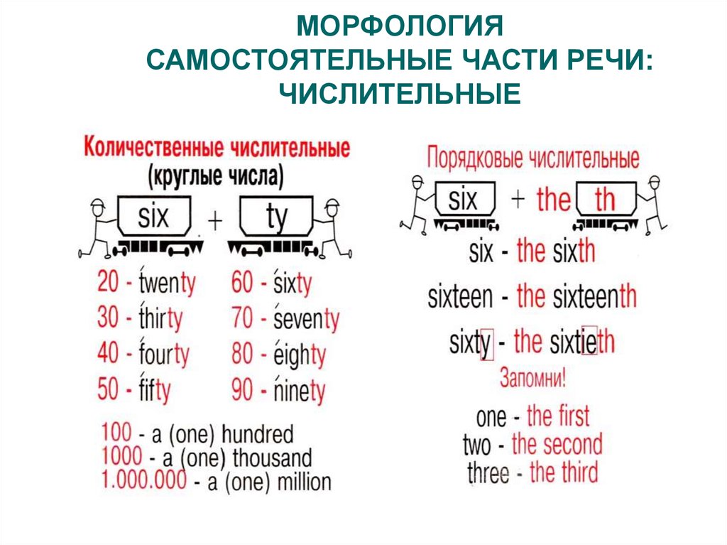 Морфология самостоятельные части речи