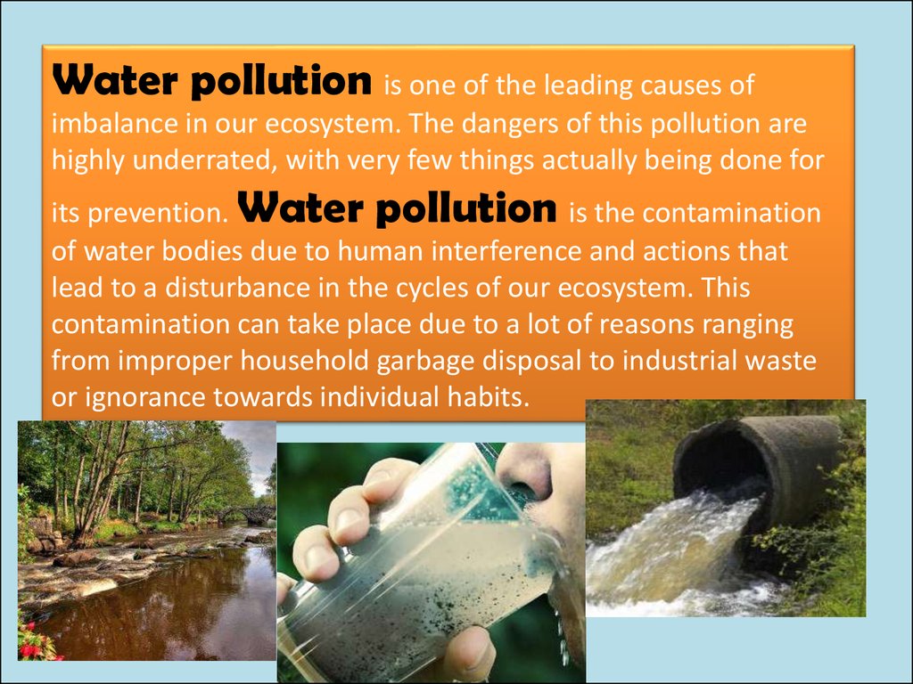 Kinds of pollution. Water pollution презентация. Презентация на тему Water pollution. Загрязнение воды на английском. Water pollution презентация на английском.